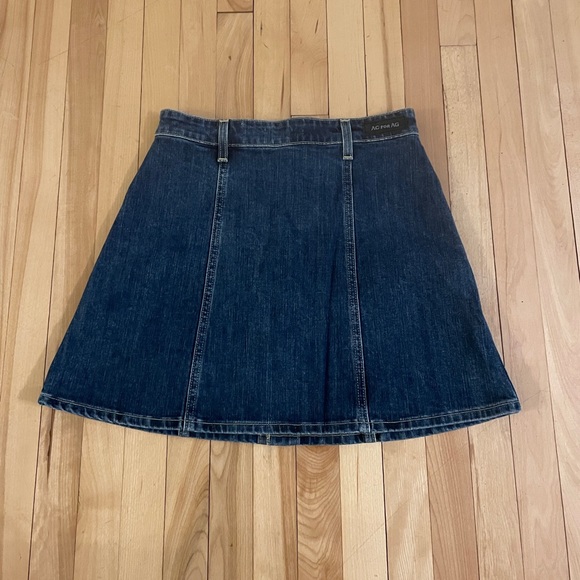 Alexa Chung for AG Button Front Denim Mini Skirt - Made in USA - Sz 28 - Picture 6 of 14